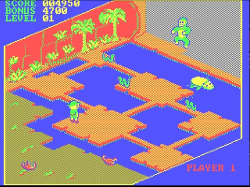 Gameplay of Congo Bongo for DOS